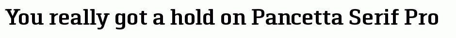Pancetta Serif Pro SemiBold