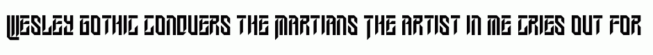 Wesley gothic