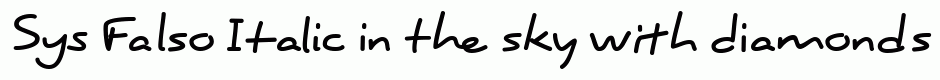 Sys Falso Italic