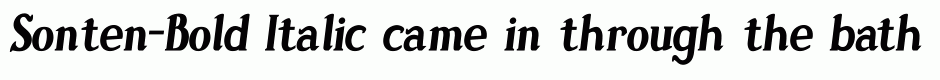 Sonten-Bold Italic