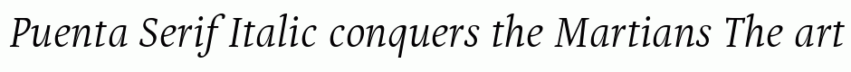 Puenta Serif Italic