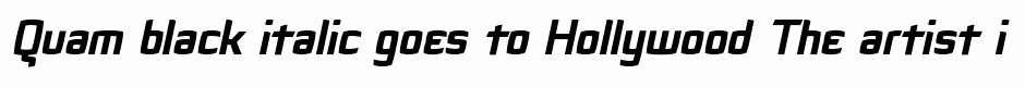 Quam black italic