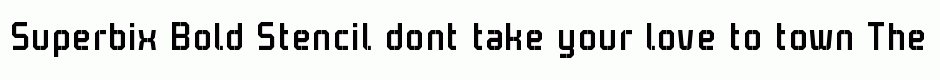 Superbix Bold Stencil
