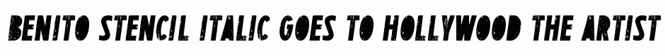 BENITO Stencil italic