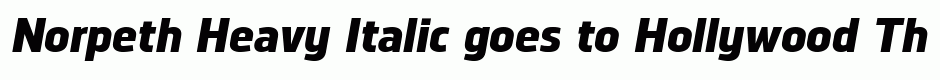 Norpeth Heavy Italic