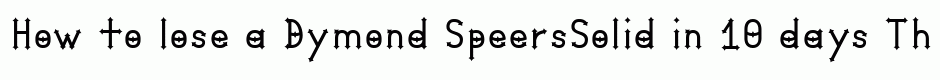 Dymond Speers-Solid