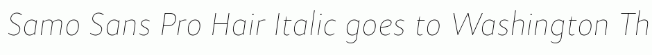 Samo Sans Pro Hair Italic