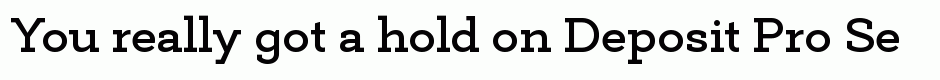 Deposit Pro SemiBold