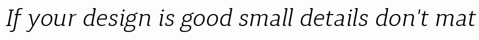 Synerga Pro Light Italic