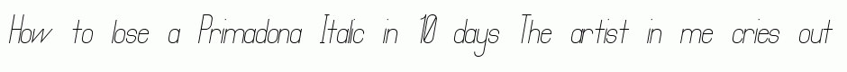 Primadona Italic