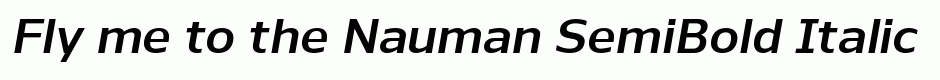 Nauman SemiBold Italic