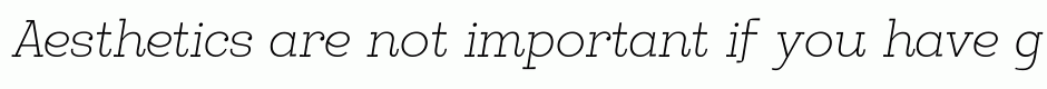 Egalite Thin Italic