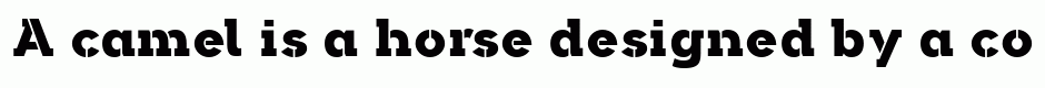 Arkibal Serif Stencil Heavy