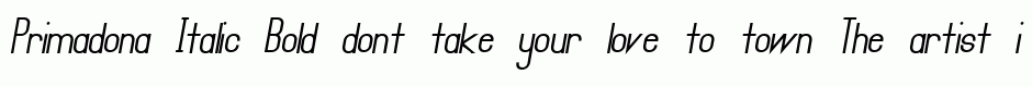 Primadona Italic Bold