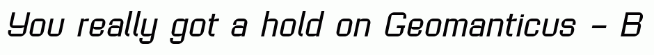 Geomanticus - Bold-Italic