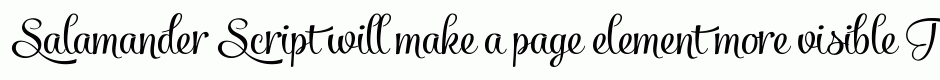 Salamander Script