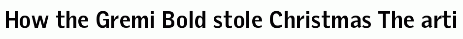 Gremi Bold