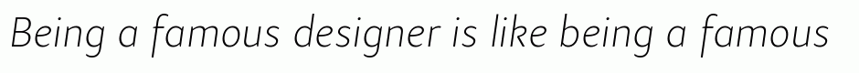 Samo Sans Pro Thin Italic