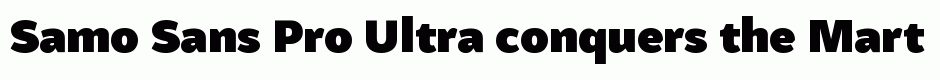 Samo Sans Pro Ultra