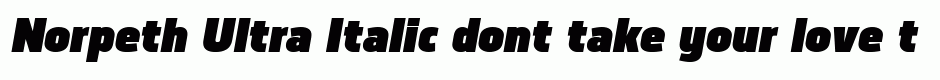 Norpeth Ultra Italic