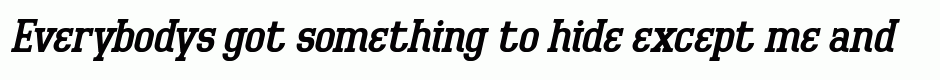 Bigboy regular italic