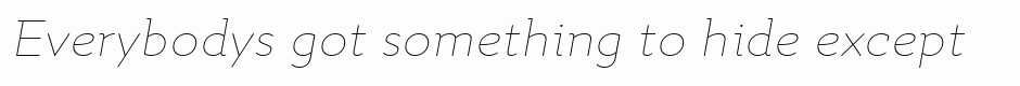 Quiza Pro Thin Italic