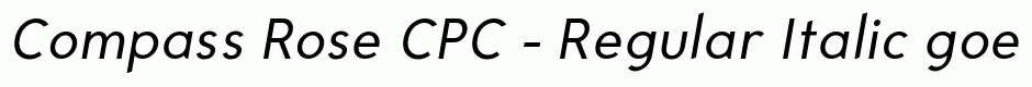 Compass Rose CPC - Regular Italic