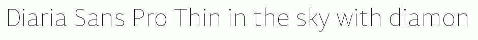 Diaria Sans Pro Thin