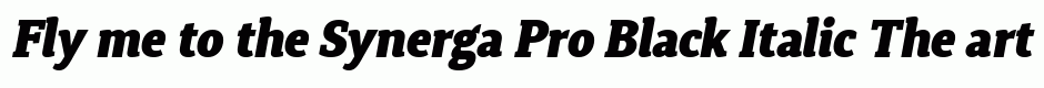 Synerga Pro Black Italic