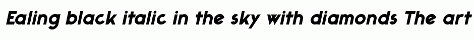 Ealing black italic