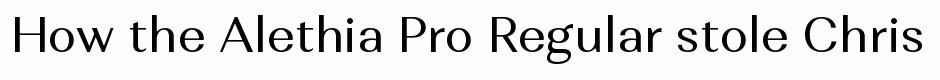 Alethia Pro Regular