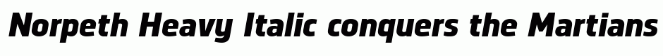 Norpeth Heavy Italic