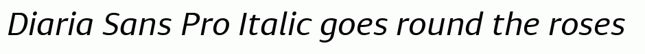 Diaria Sans Pro Italic