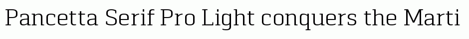 Pancetta Serif Pro Light