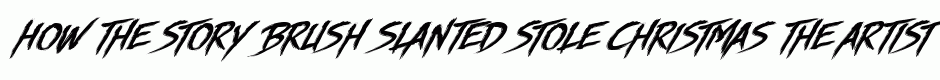 Story Brush Slanted