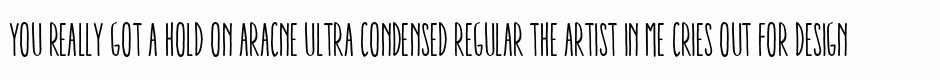 Aracne Ultra Condensed Regular