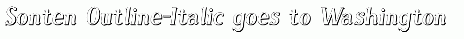 Sonten Outline-Italic