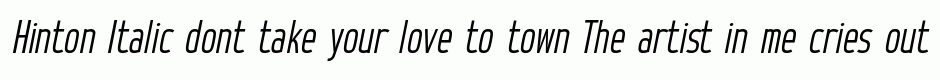 Hinton Italic