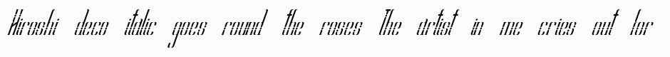 Hiroshi deco italic