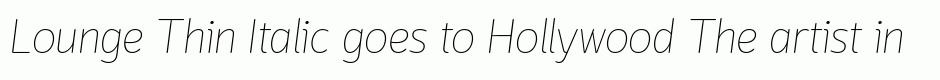 Lounge Thin Italic