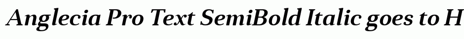 Anglecia Pro Text SemiBold Italic