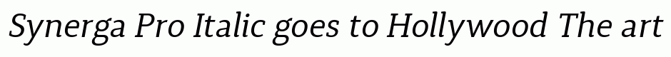 Synerga Pro Italic