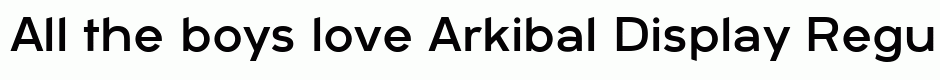 Arkibal Display Regular