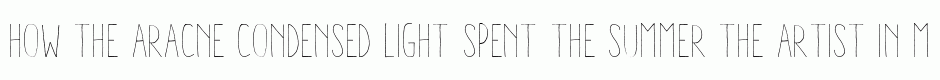 Aracne Condensed Light