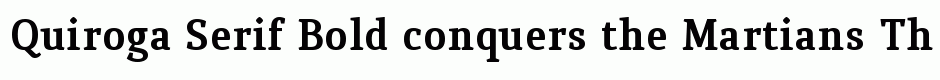Quiroga Serif Bold