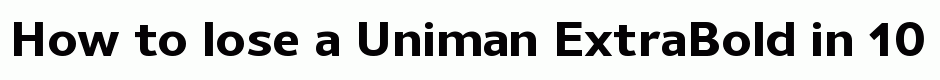 Uniman ExtraBold