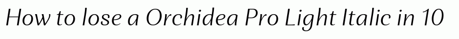 Orchidea Pro Light Italic