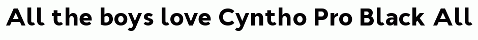 Cyntho Pro Black