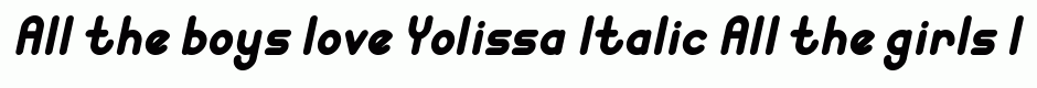 Yolissa Italic