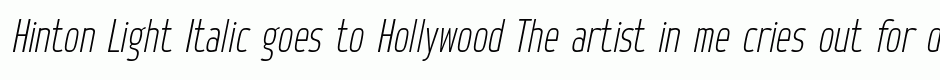 Hinton Light Italic